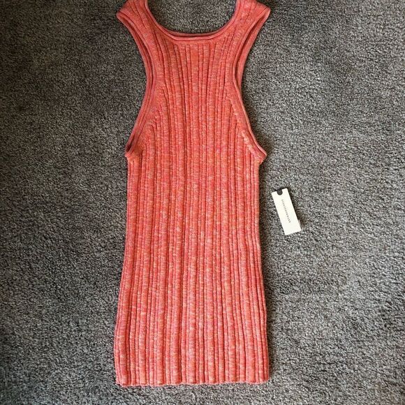 NWT ANTHROPOLOGIE Knit High-Neck Tank in Pink Rose Size Medium - Picture 8 of 13